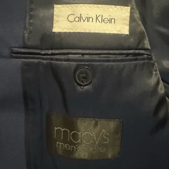 Calvin Klein Blue Suit Timeless Elegance Professional Style